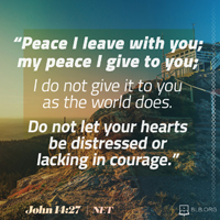 John 14:27 (NET)